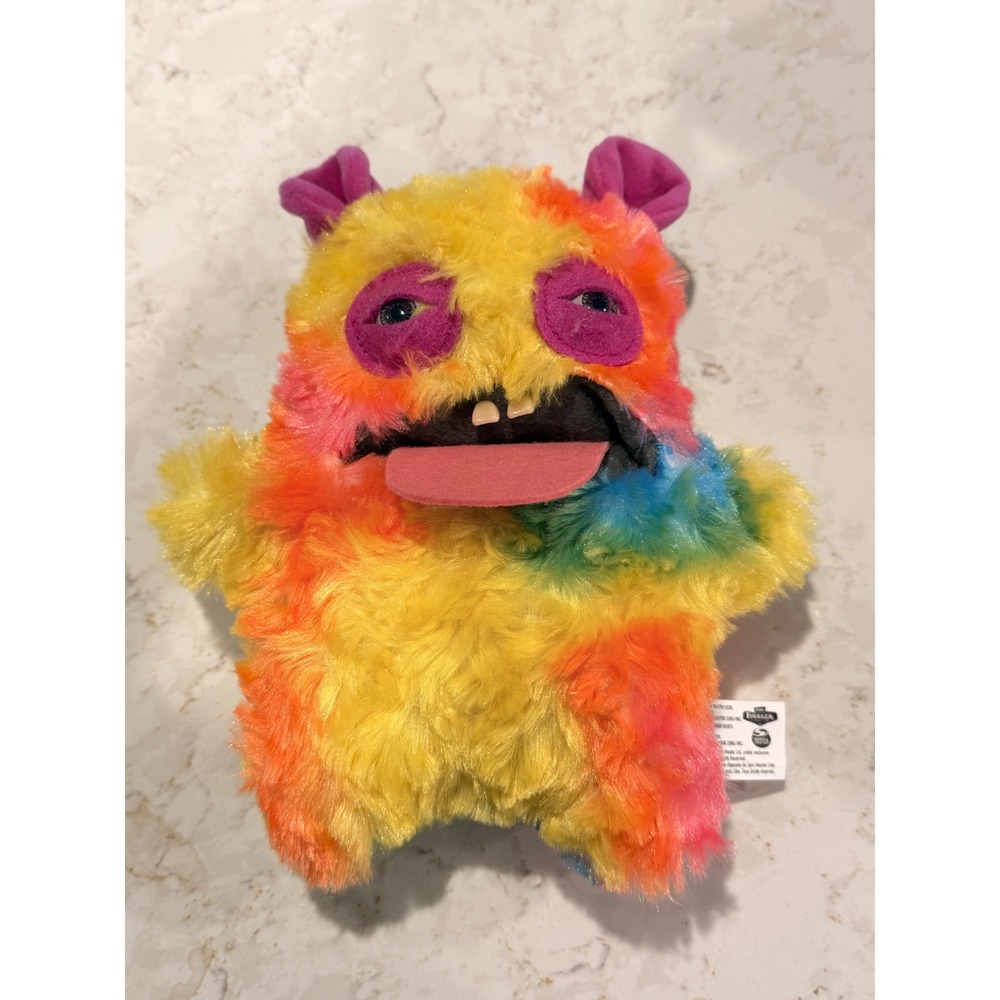 Zuru Fuggler Funny Ugly Monster Plush Rainbow Tie Dye Teeth Spin Master Toy